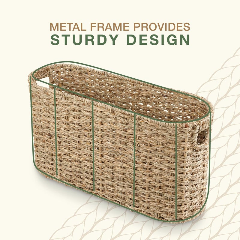 84ECO Seagrass Toilet Paper Storage Basket - Image 5